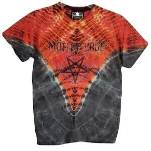 Vintage 1980s Motley Crue Symmetria Tie Dye Shirt Small